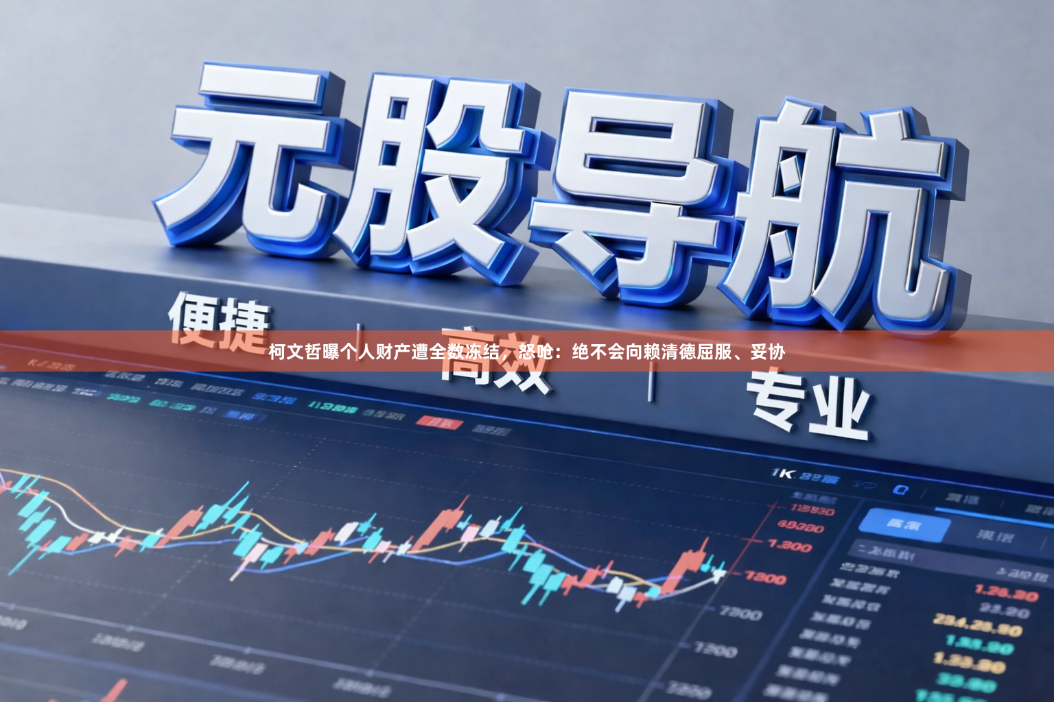 柯文哲曝个人财产遭全数冻结，怒呛：绝不会向赖清德屈服、妥协